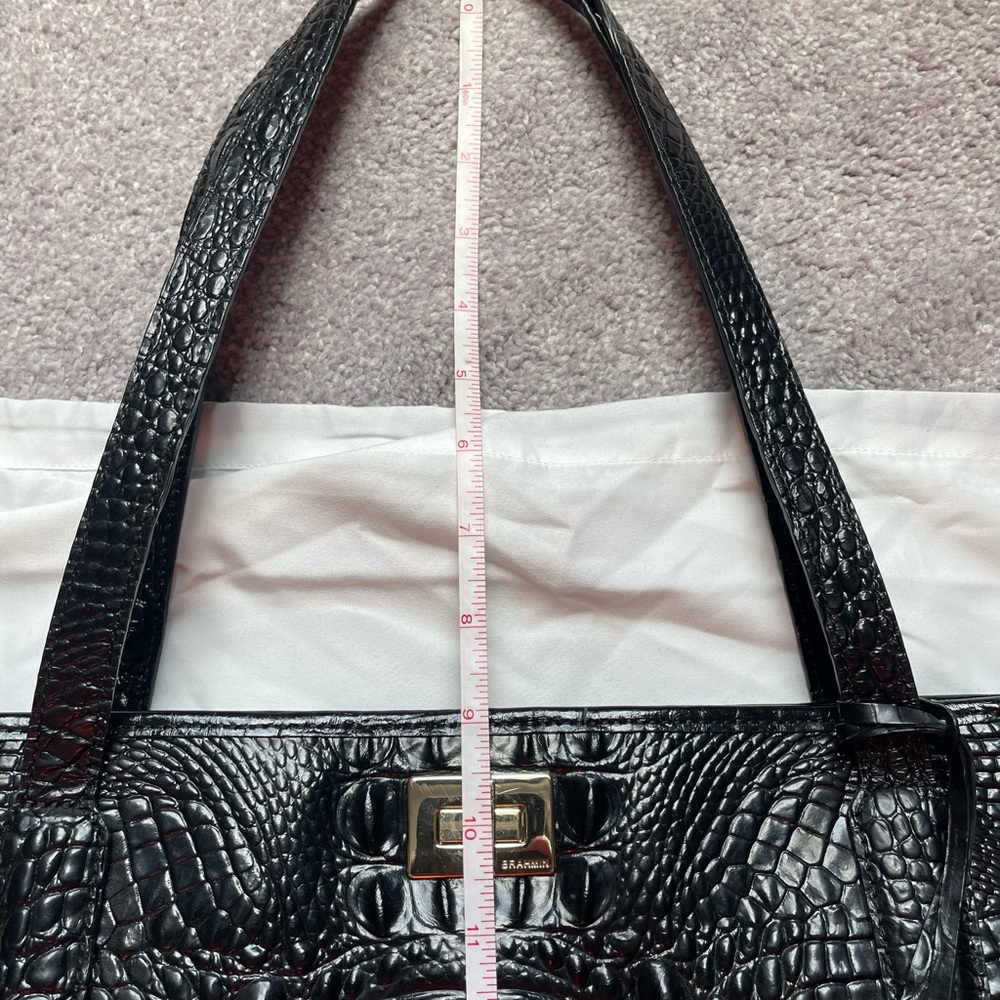 Brahmin Black and Gold Tote Elegant and Versatile - Picture 8 of 8
